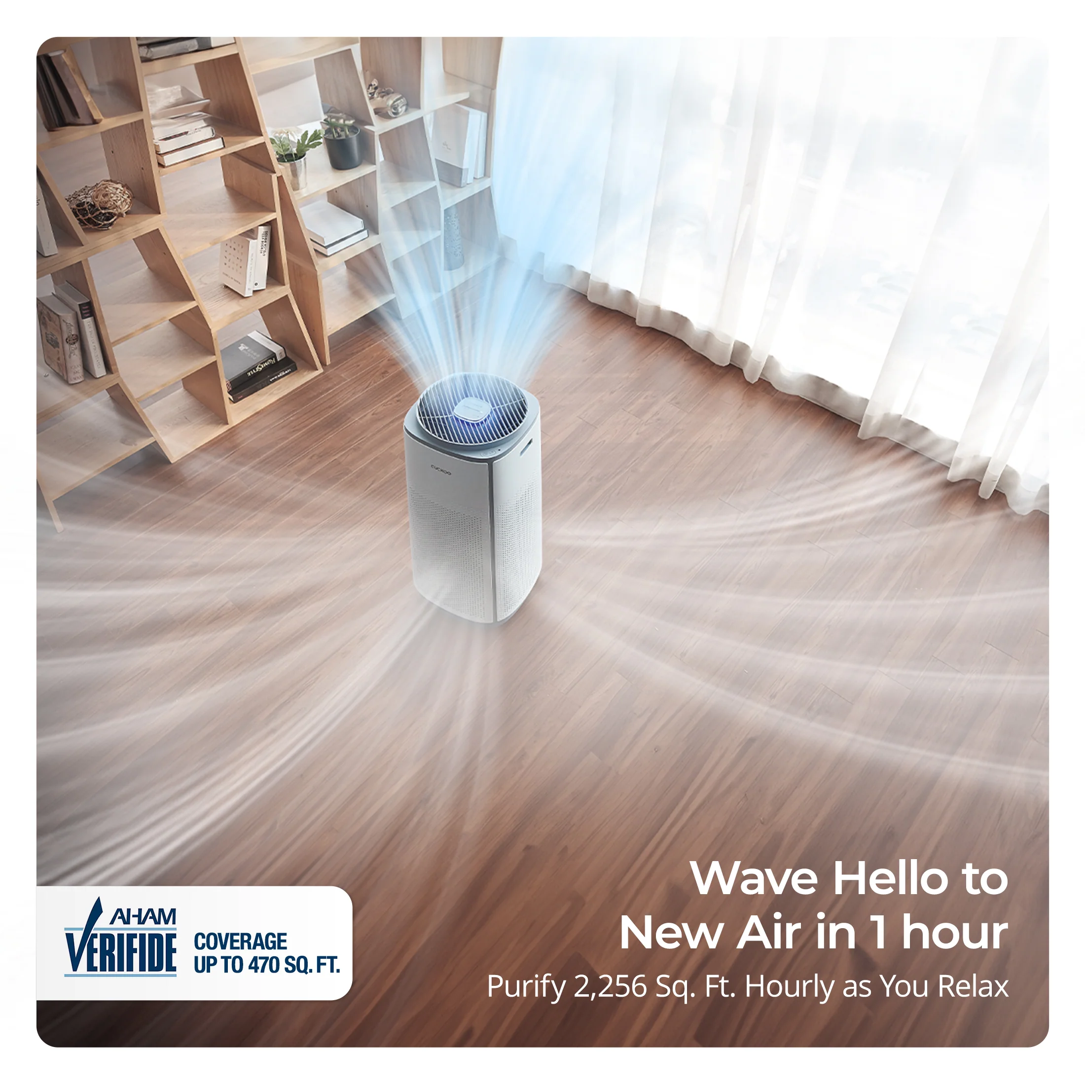 5-Stage Filtration H13 True HEPA Air Purifier (CAC-K1910FW) - Image 4
