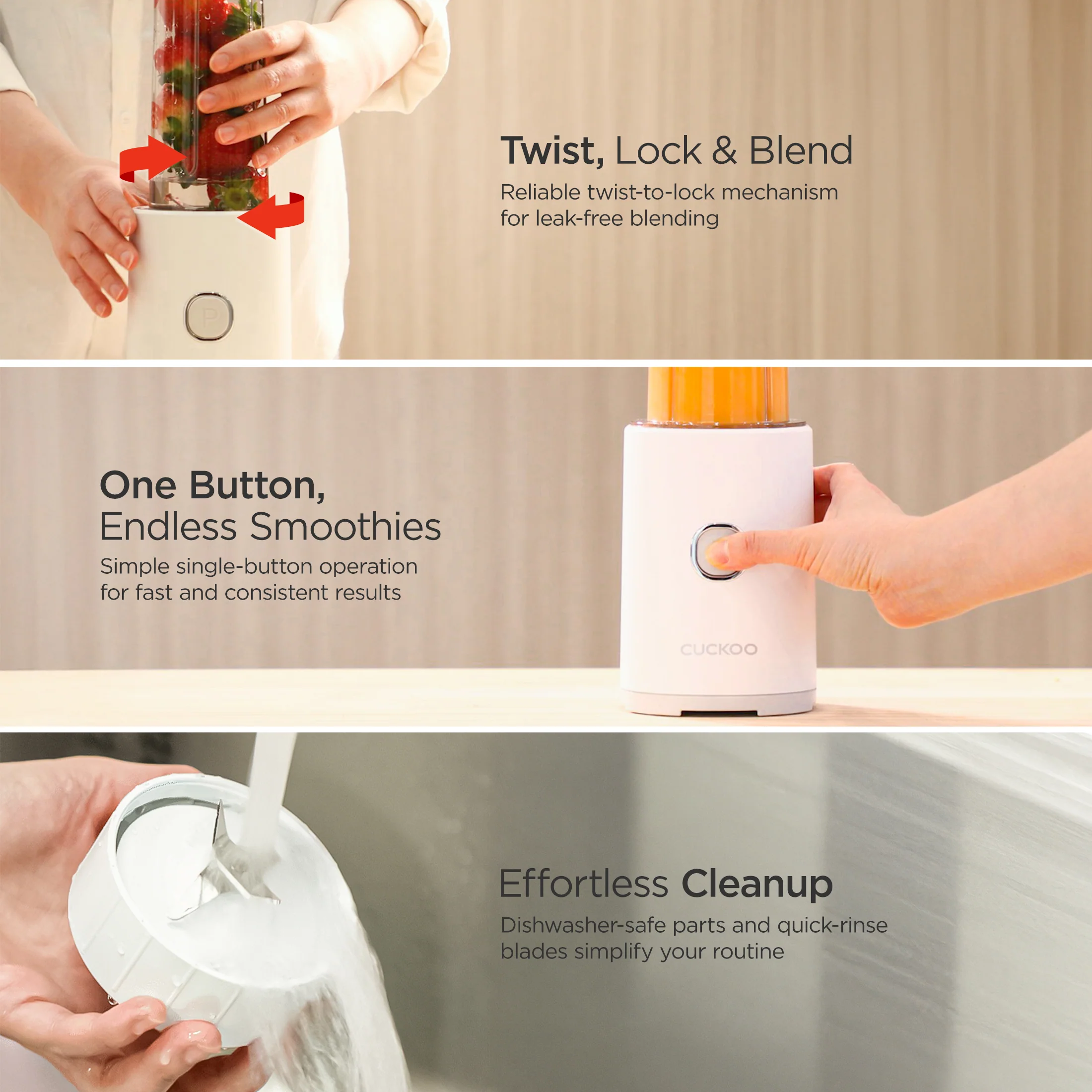 One-Touch Personal Blender (CFM-D60W) - Image 5