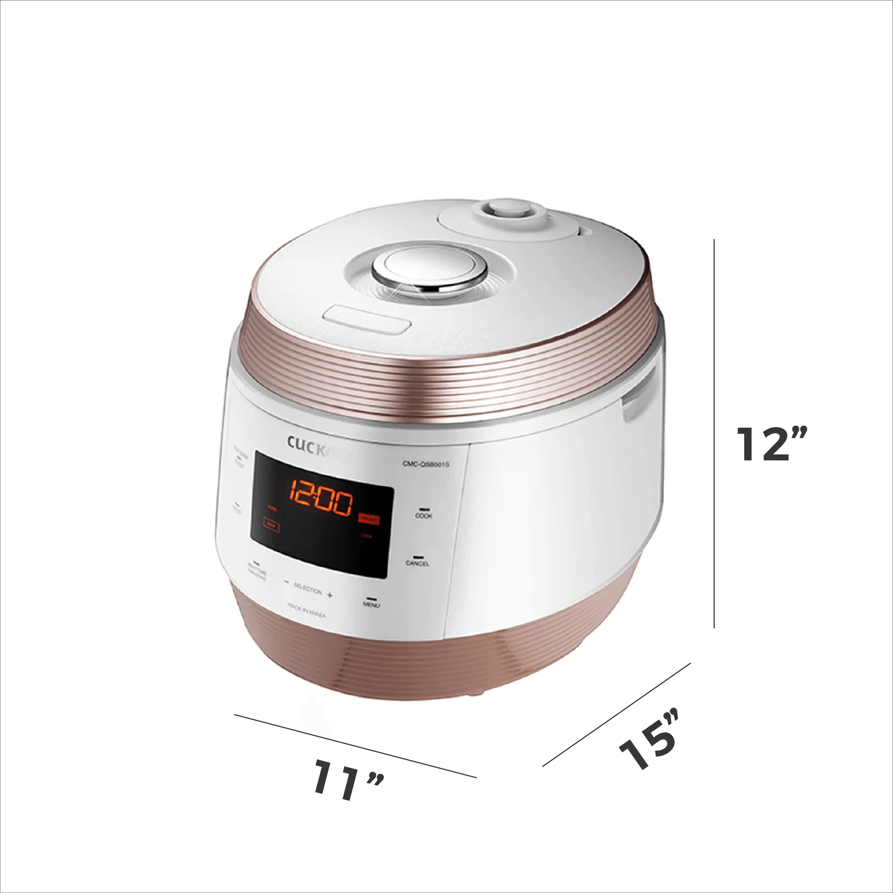 5-Quart Premium Multi-Pressure Cooker (CMC-QSB501S) - Image 5
