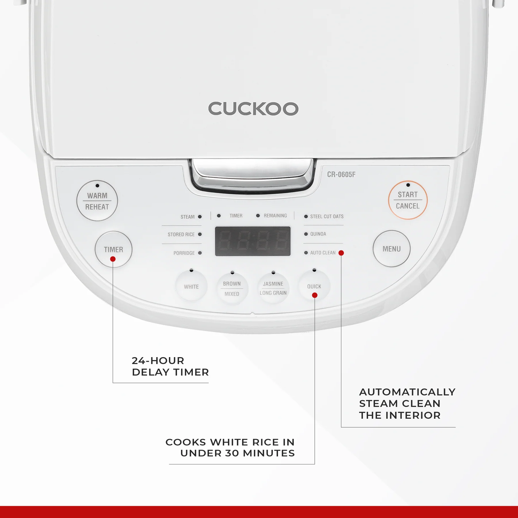 6-Cup Micom Rice Cooker (CR-0605F) - Image 6