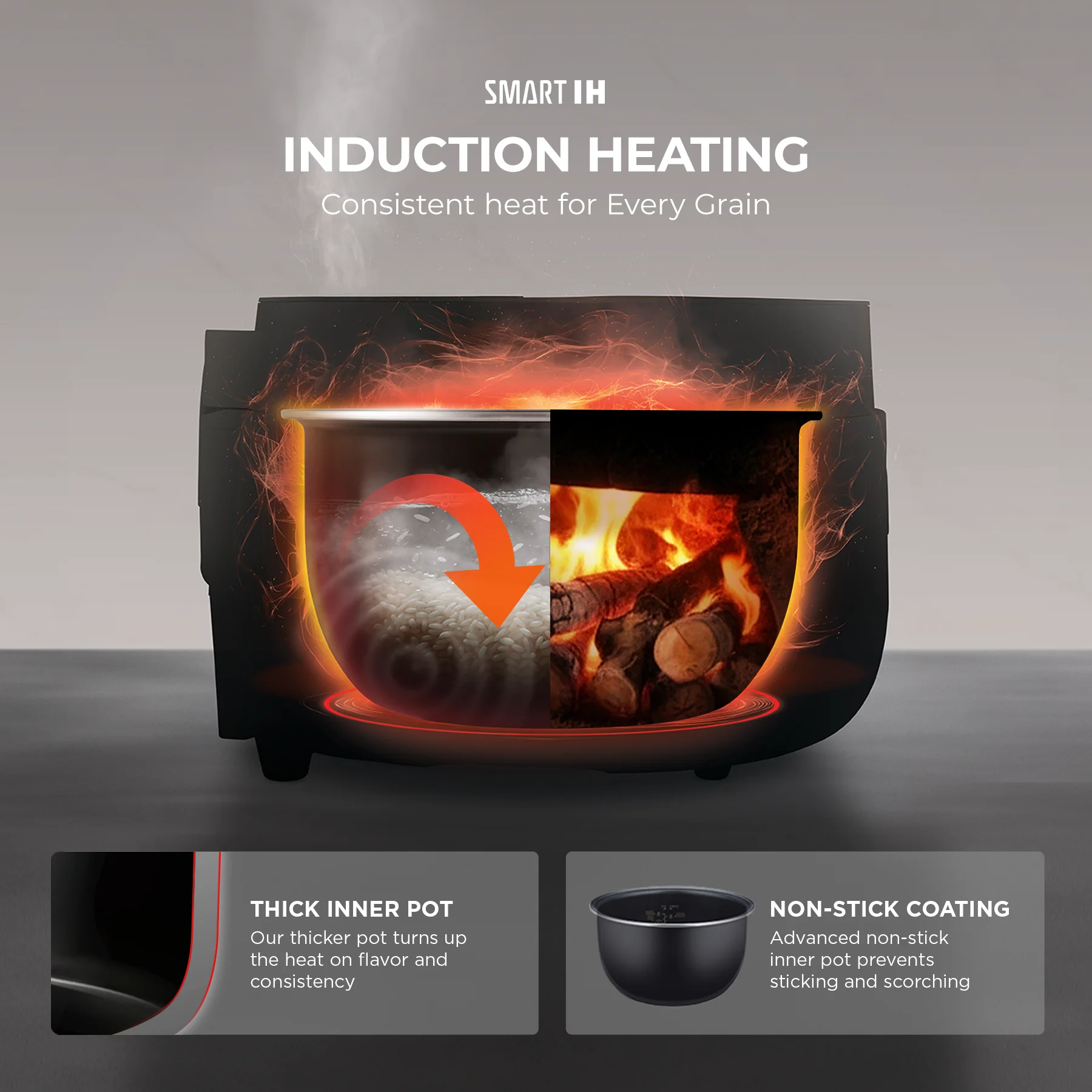 [NEW] 8-Cup Induction Heating Rice Cooker (CR-HA0810F) - Image 4