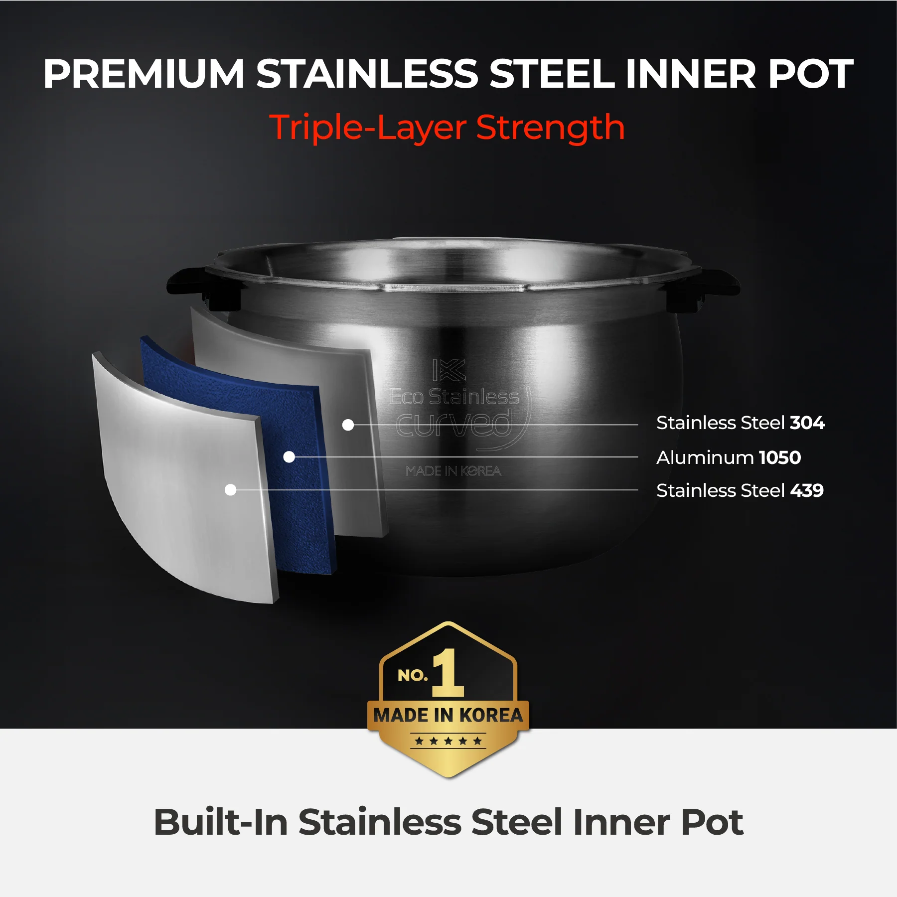 10-Cup IH Twin Pressure Prestige Silence Lumin (CRP-OHTR1009FWS) – Built-in Stainless Steel Inner Pot - Image 11