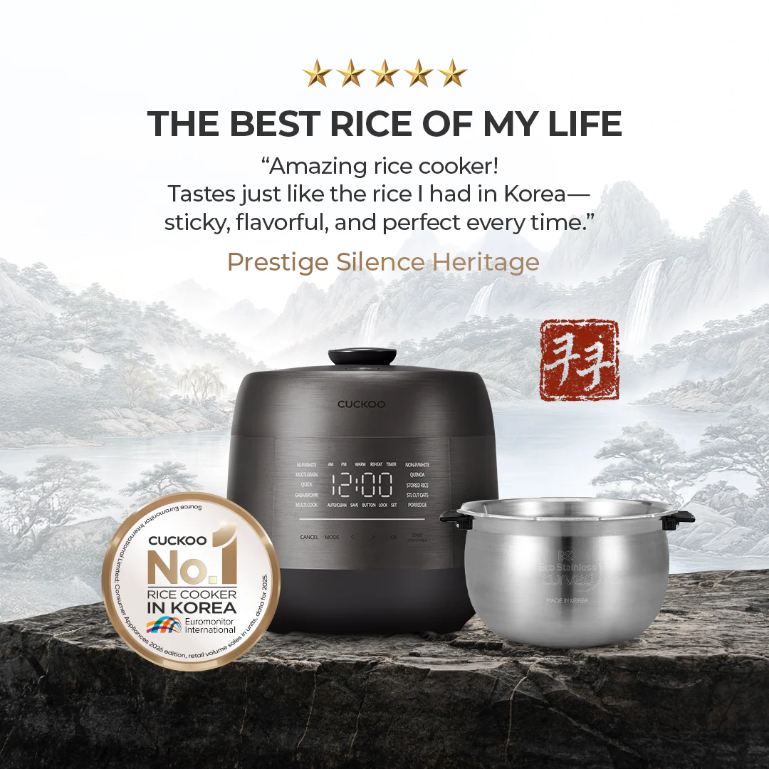 6-Cup IH Twin Pressure Prestige Silence Heritage (CRP-PHTR0609FS) –– Compatible with Stainless Steel Inner Pot (Sold Separately) - Image 4