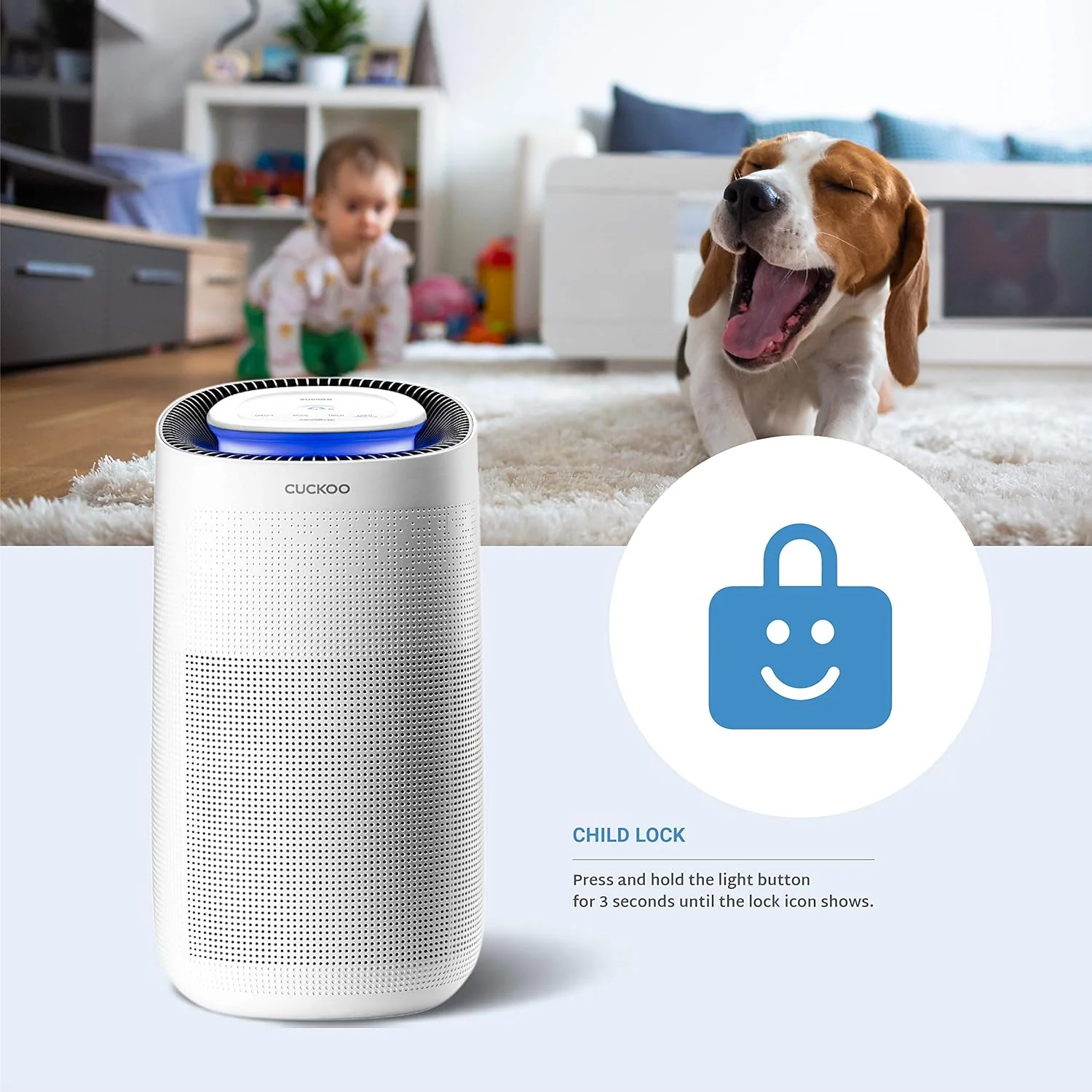 Refurbished B grade H13 True HEPA Air Purifier with UV Light (CAC-J1510FW) - Image 6