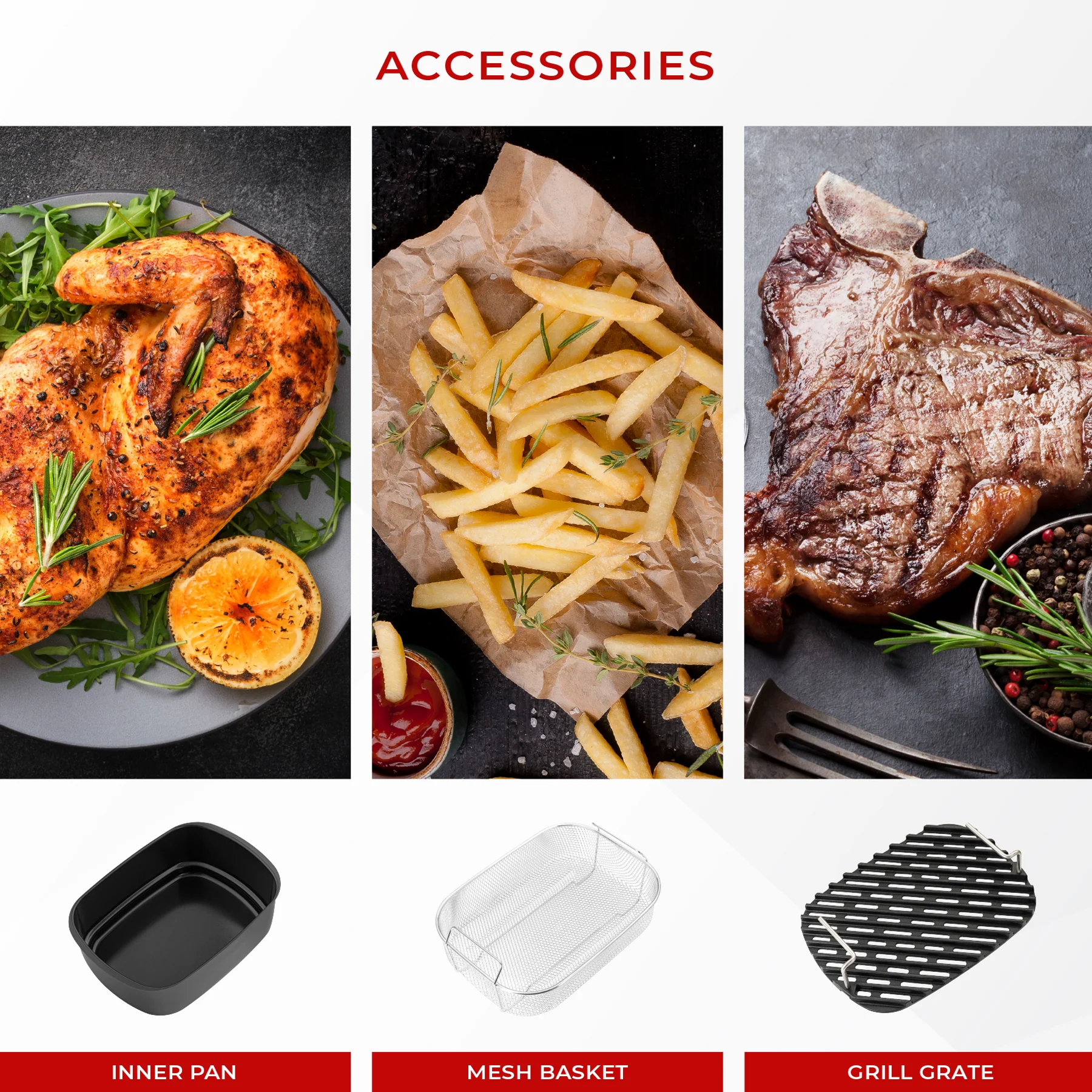 Refurbished B grade 6QT. Countertop Air Grill & Air Fryer (CAFG-A0601S) - Image 10