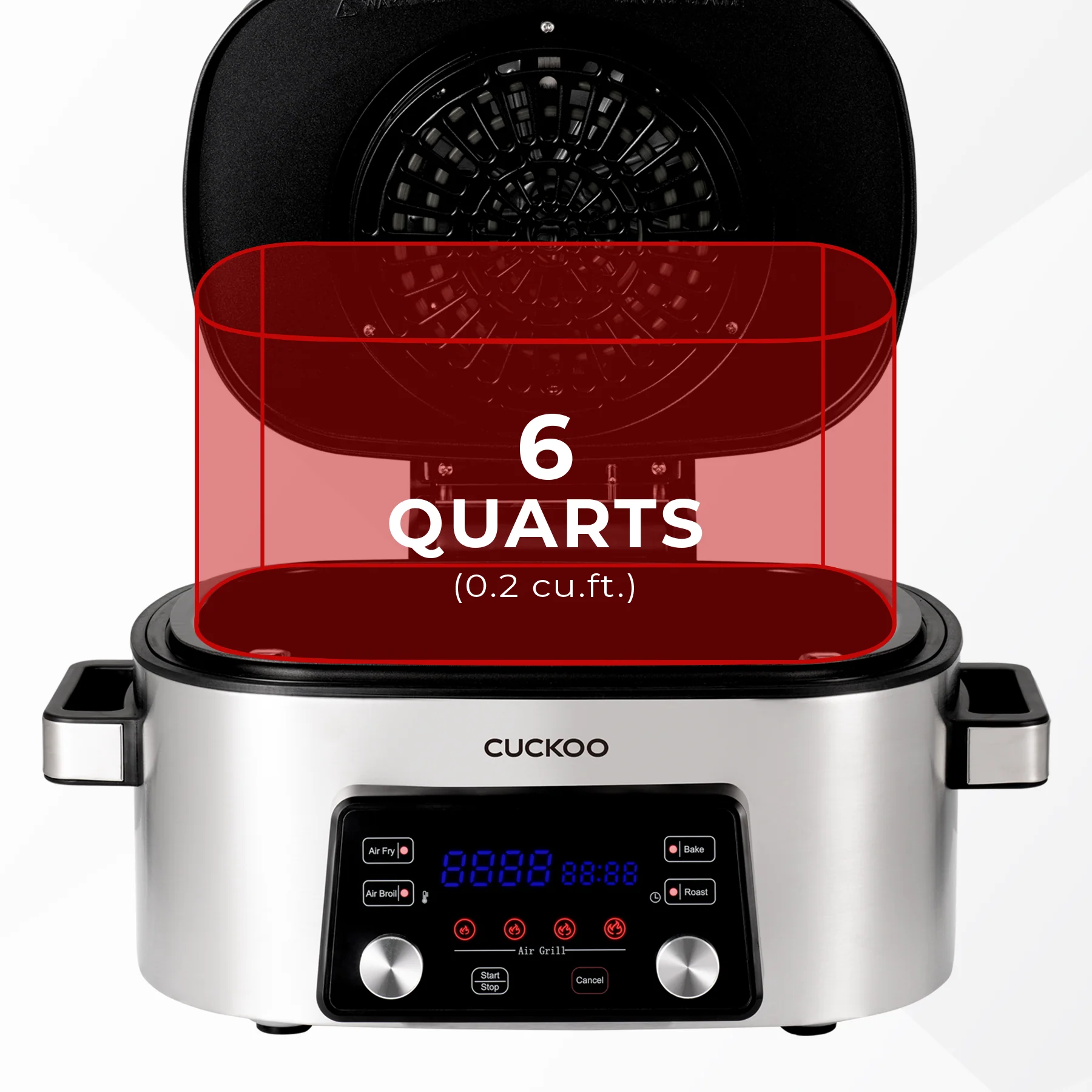 Refurbished B grade 6QT. Countertop Air Grill & Air Fryer (CAFG-A0601S) - Image 8