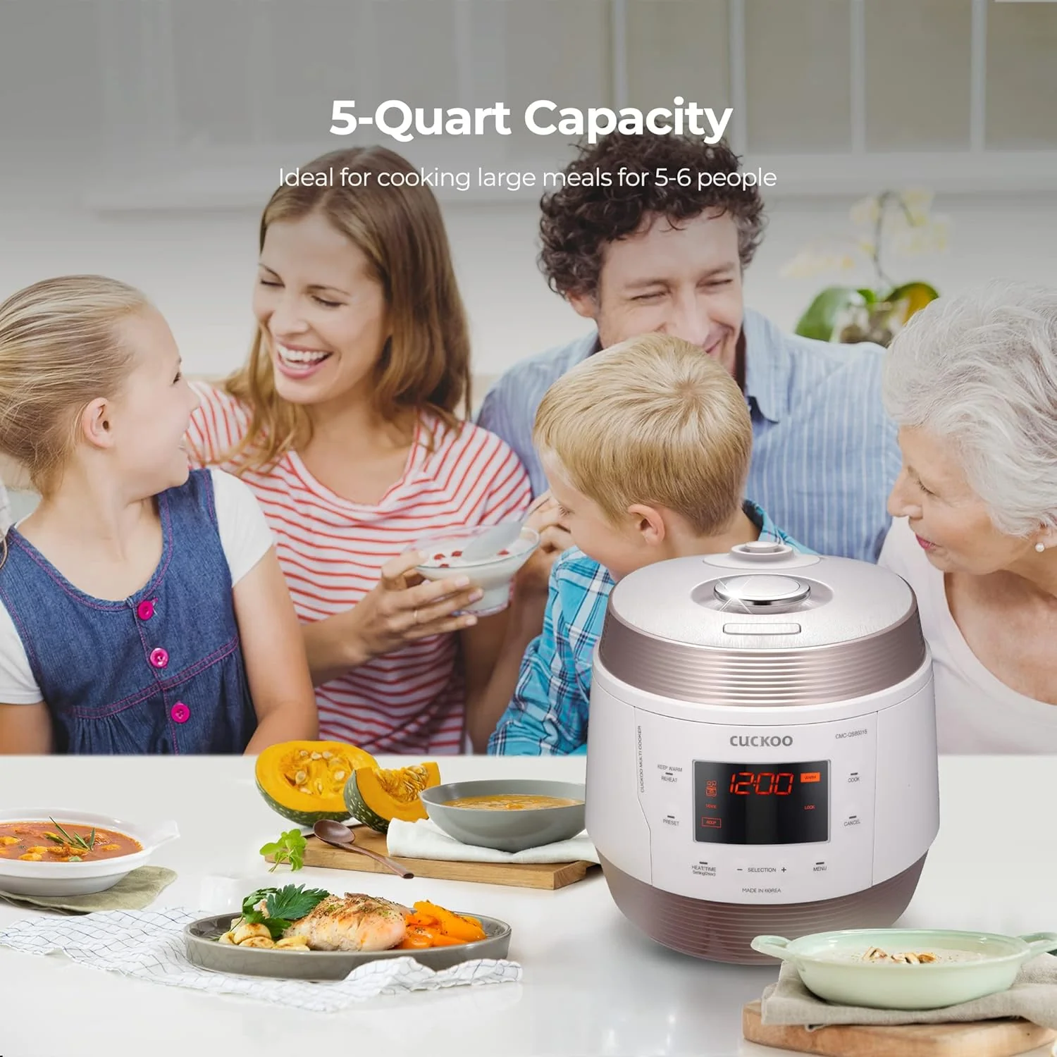 Refurbished B grade 5-Quart Premium Multi-Pressure Cooker (CMC-QSB501S) - Image 10