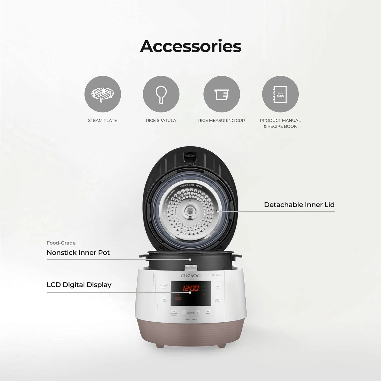 Refurbished B grade 5-Quart Premium Multi-Pressure Cooker (CMC-QSB501S) - Image 6