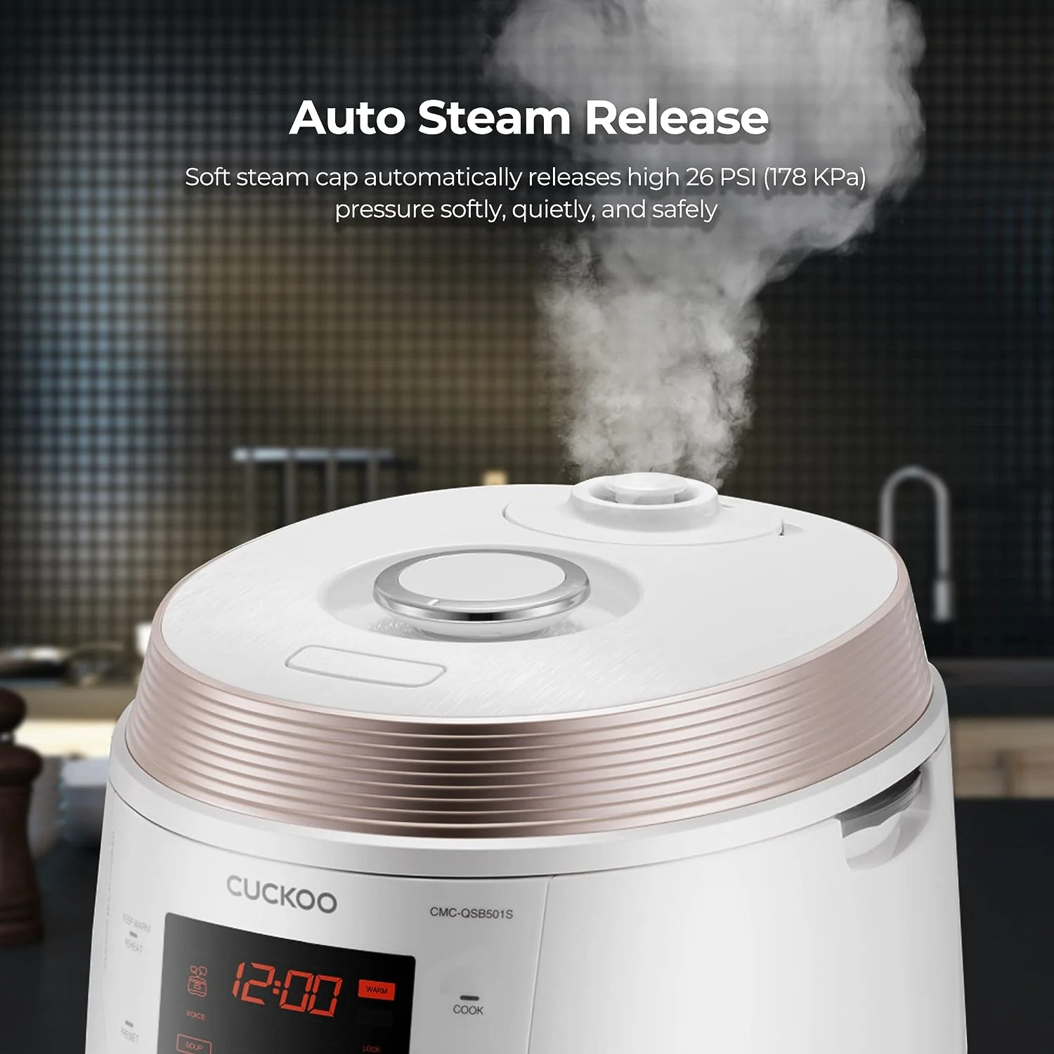 Refurbished B grade 5-Quart Premium Multi-Pressure Cooker (CMC-QSB501S) - Image 9