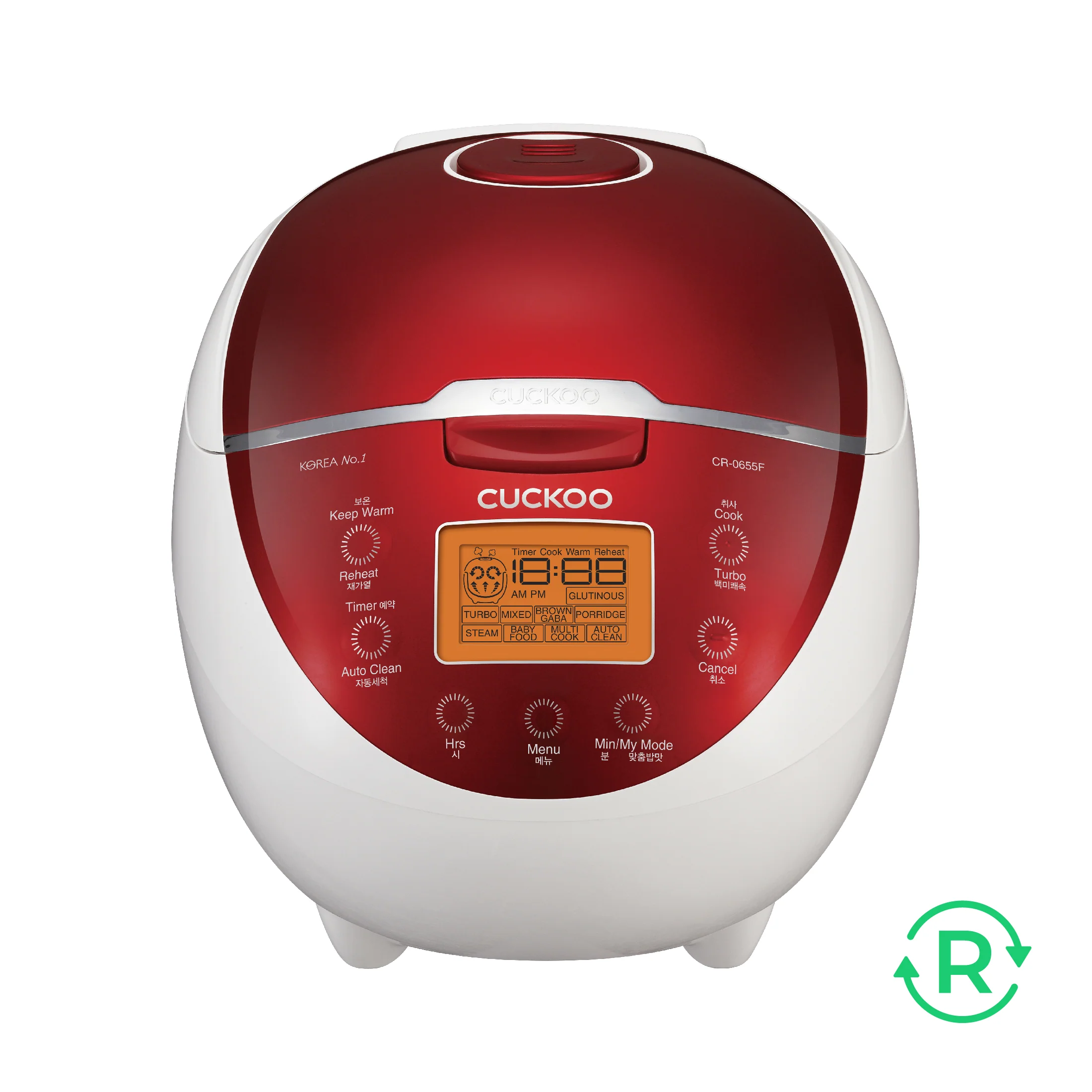 Refurbished B grade 6-Cup Micom Rice Cooker (CR-0655F)