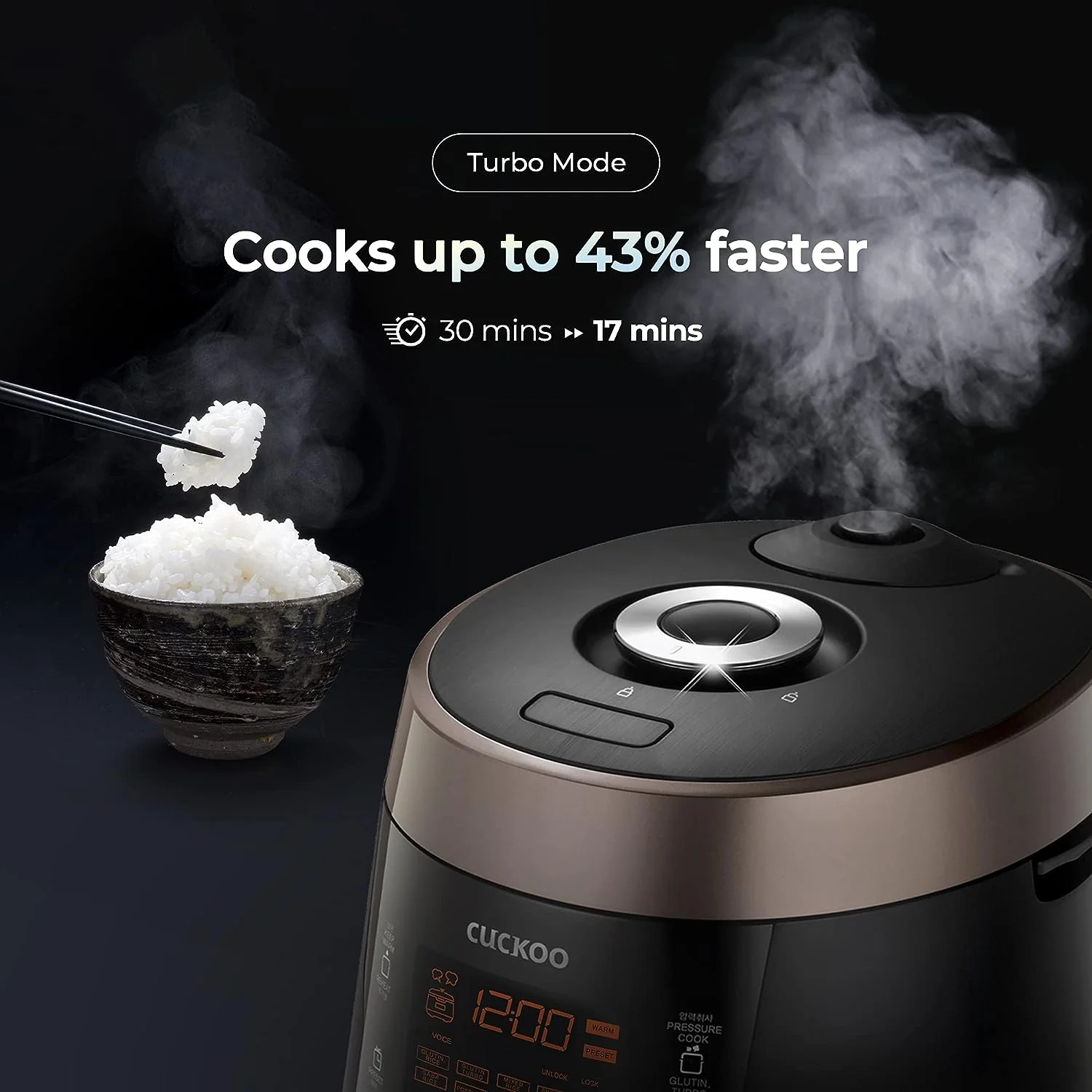 Refurbished B grade 10-Cup HP Pressure Rice Cooker (CRP-P1009S) - Image 9