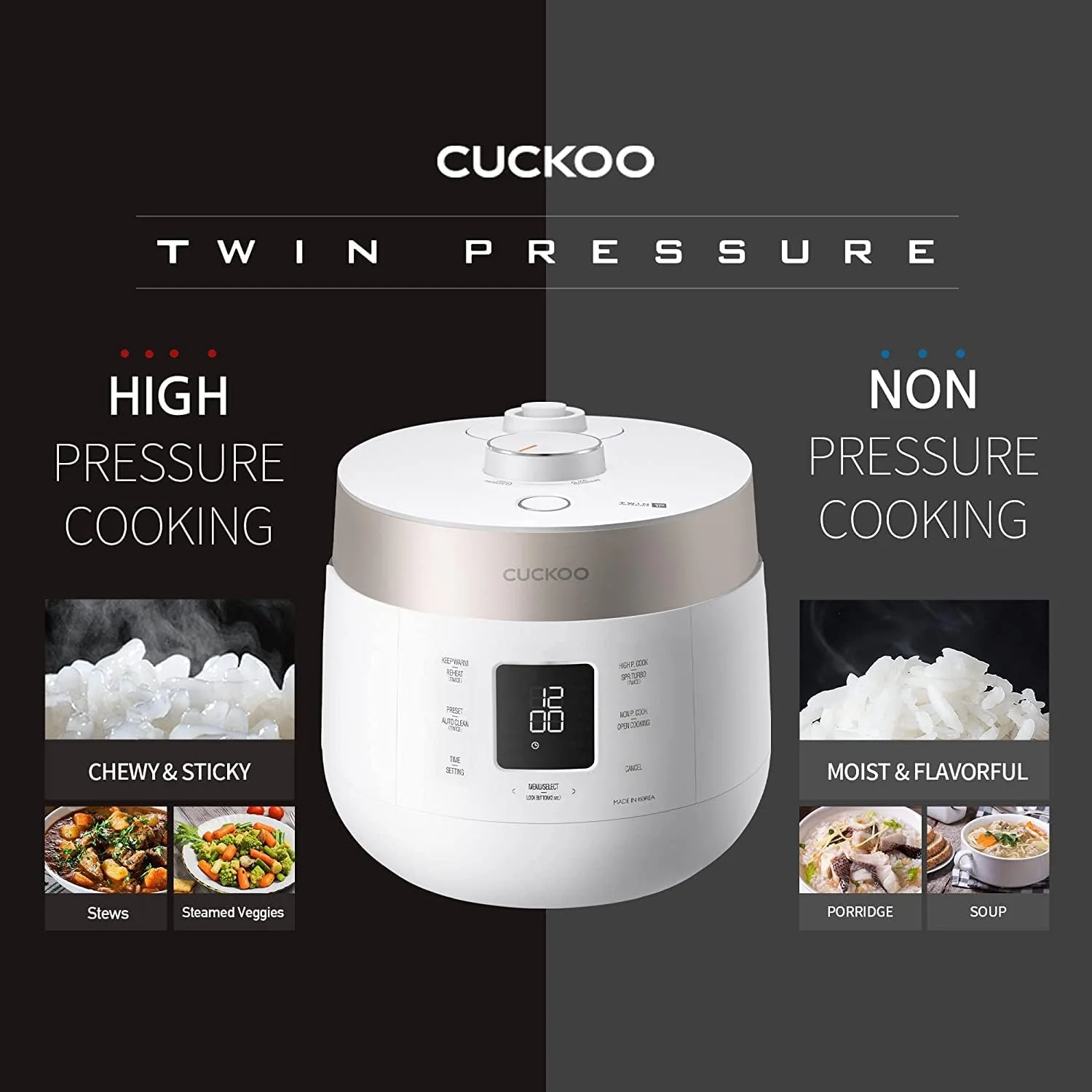 Refurbished B grade 6-Cup HP Twin Pressure Rice Cooker (CRP-ST0609F) - Image 8