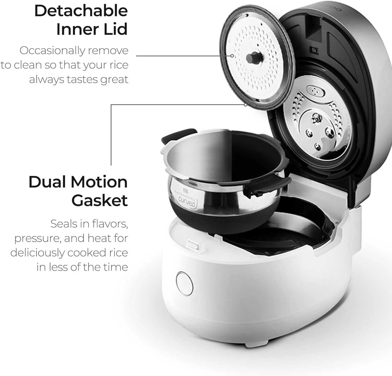 Refurbished B grade 3-Cup IH Twin Pressure Rice Cooker (CRP-MHTR0309F) - Image 5