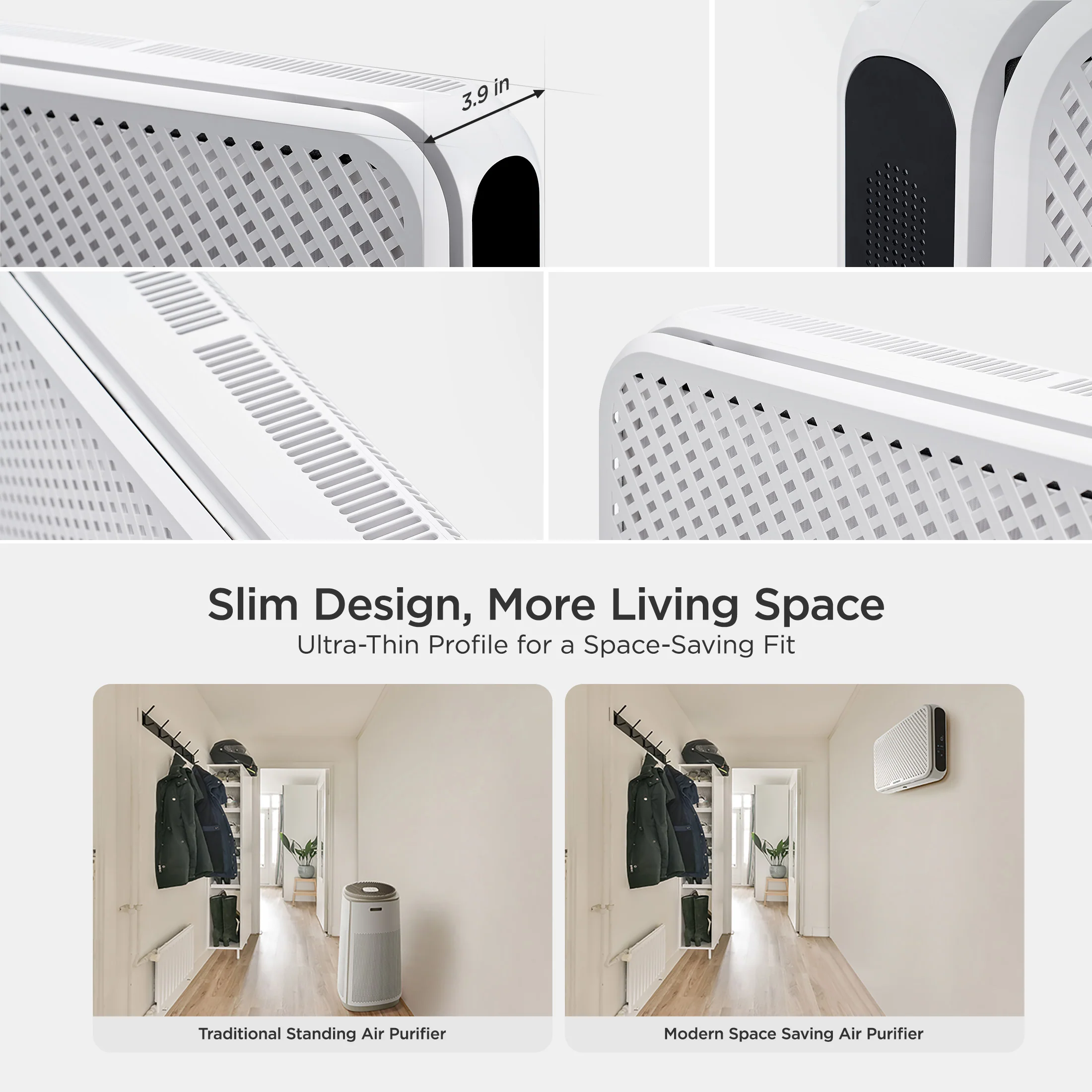Wall Mount Air Purifier-H13 True HEPA (CAC-AA0910FW) - Image 4